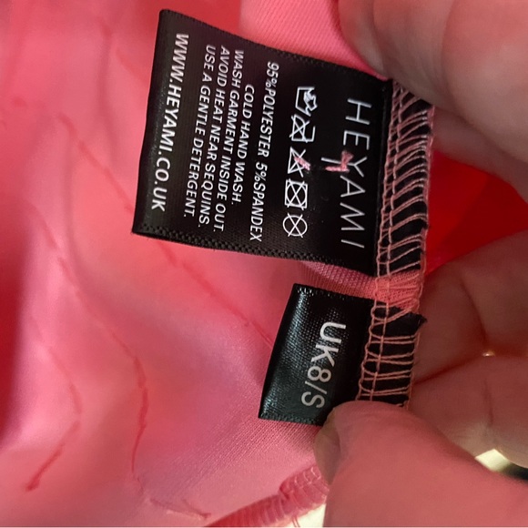 Heyami Electric Pink Disuko Dress NWT US 4 - Picture 7 of 10